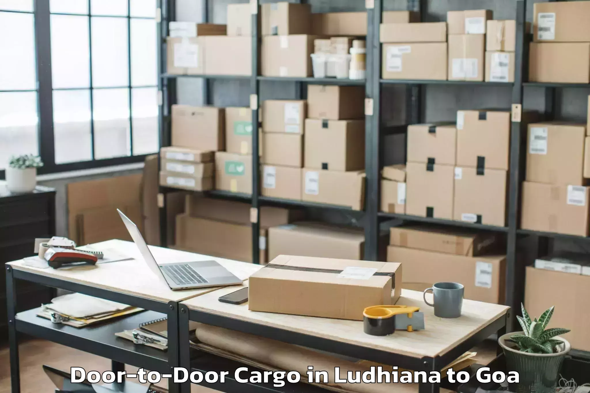 Top Ludhiana to Morjim Door To Door Cargo Available